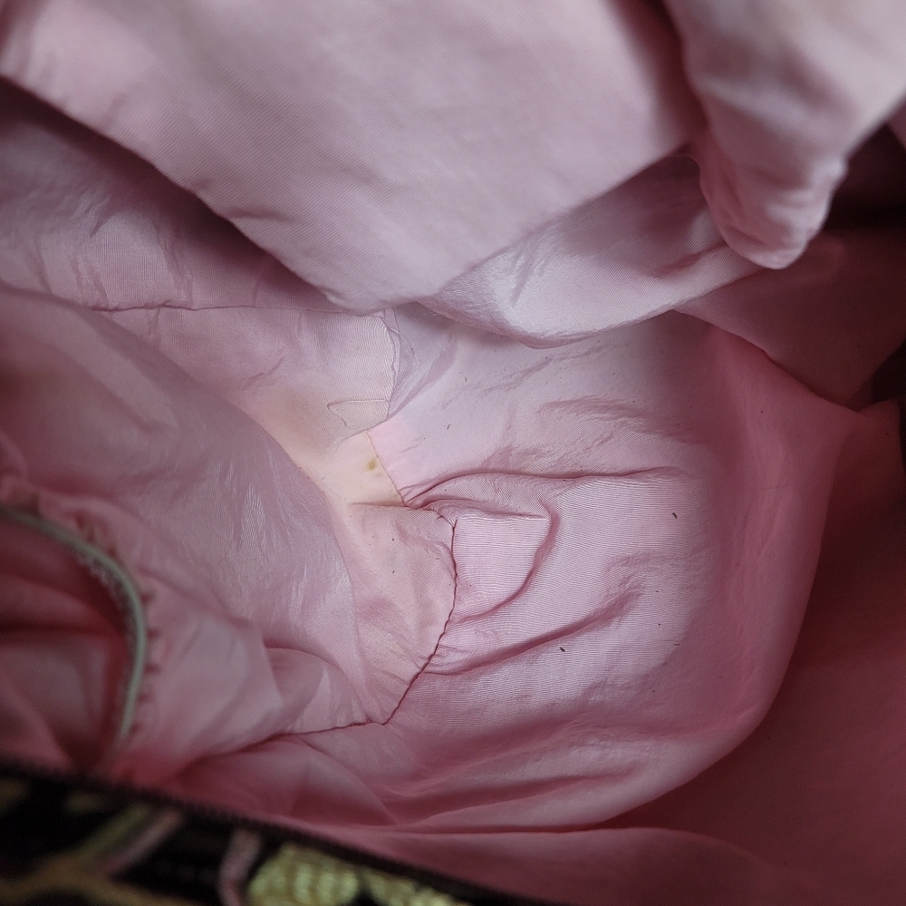 Petunia Pickle Bottom Brown Pink Tan Floral Paisley Diaper Bag - Picture 14 of 16